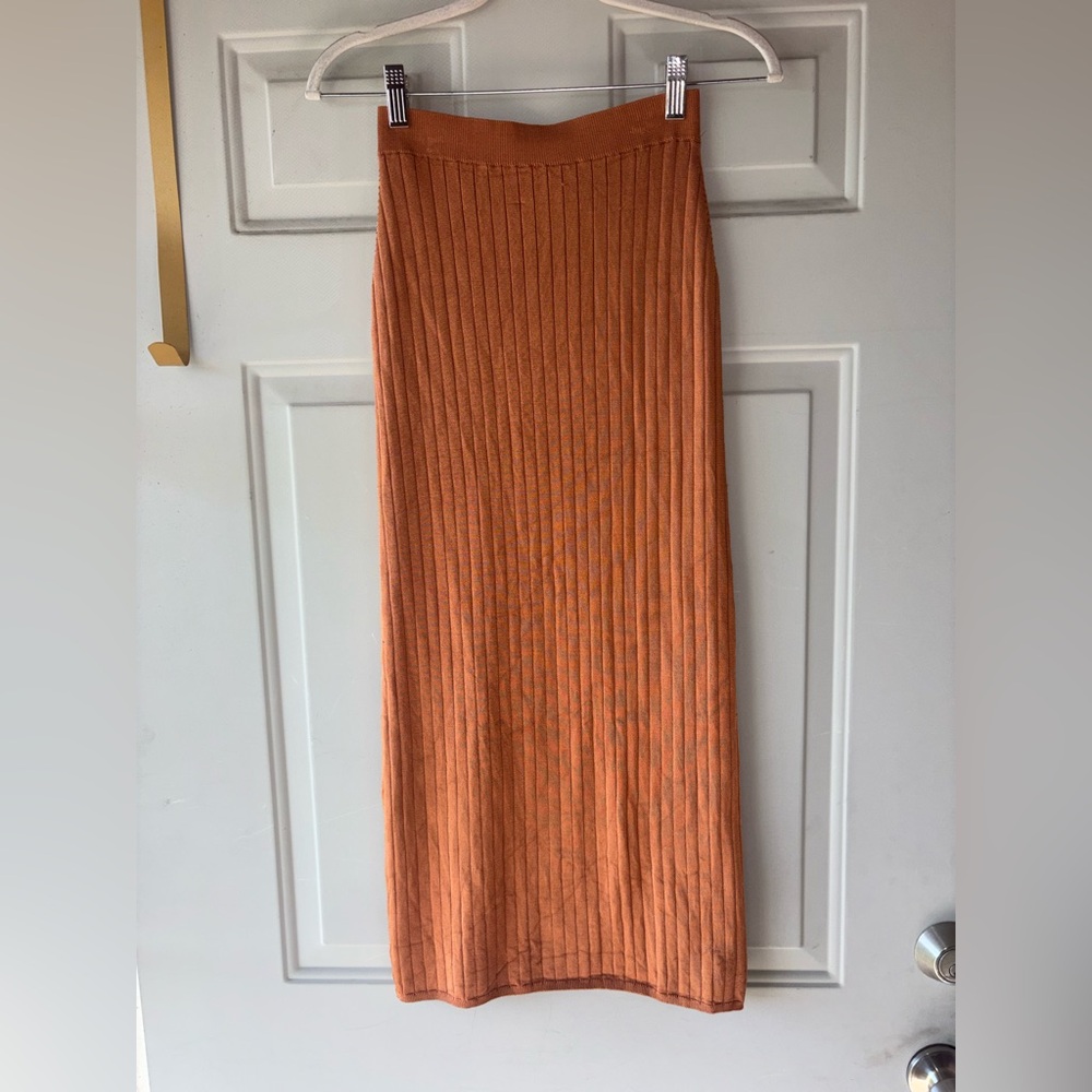 Free People Beach to Night ribbed knit skirt size XS